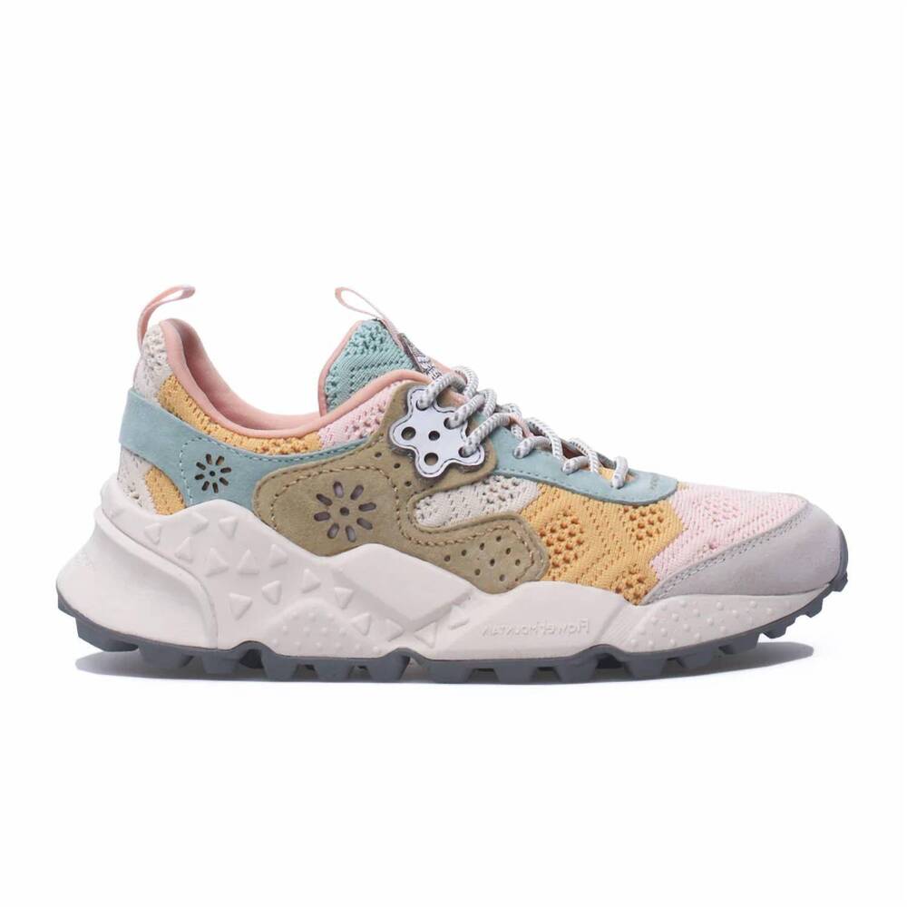 NEW FLOWER MOUNTAIN women's kotetsu sneaker in taupe/pink - Picture 3 of 3
